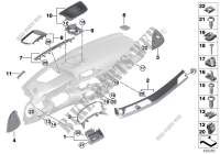 Anbauteile Instrumententafel oben für BMW 725Ld