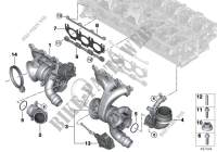 Turbolader mit Abgaskrümmer für BMW X3 M